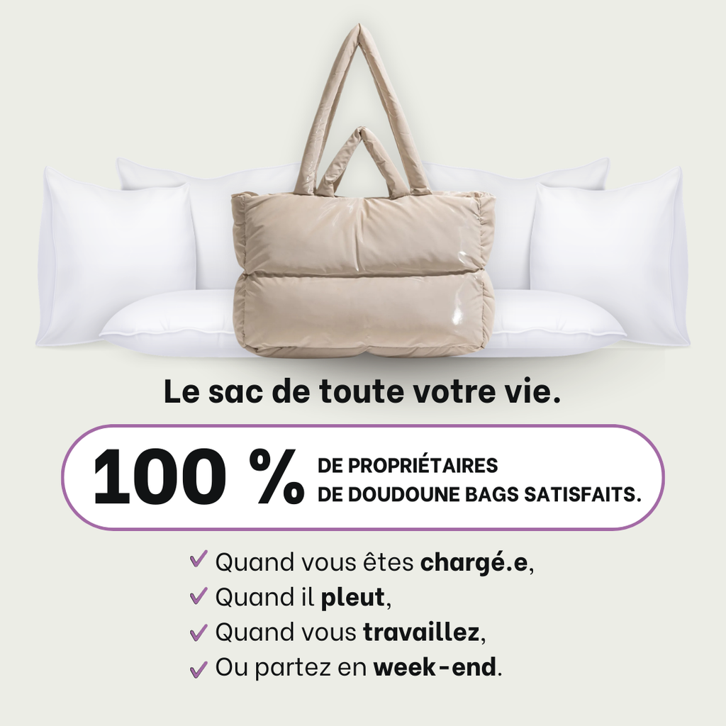 Doudoune Bag, LE sac qui remplace tous vos autres sacs