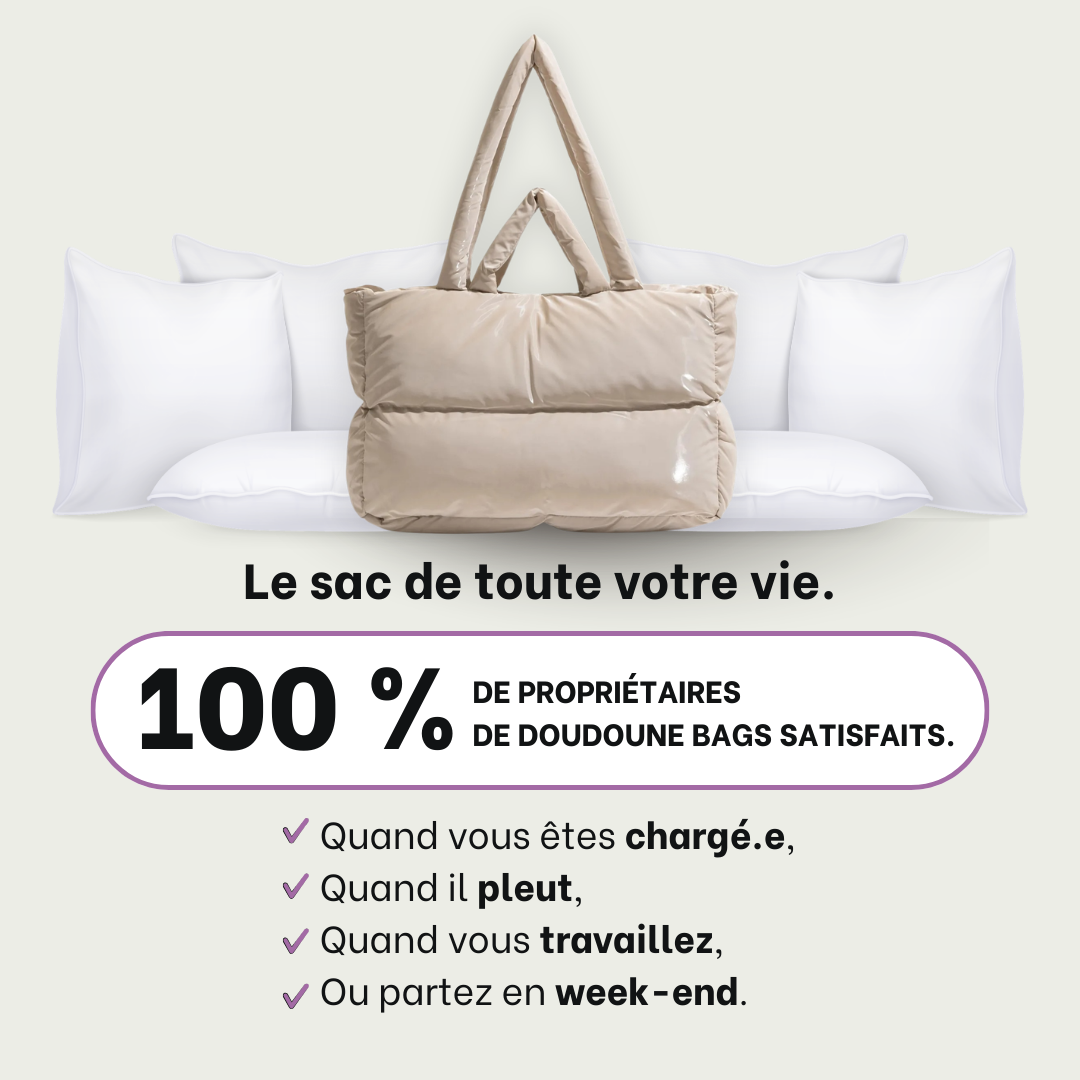 Doudoune Bag, LE sac qui remplace tous vos autres sacs