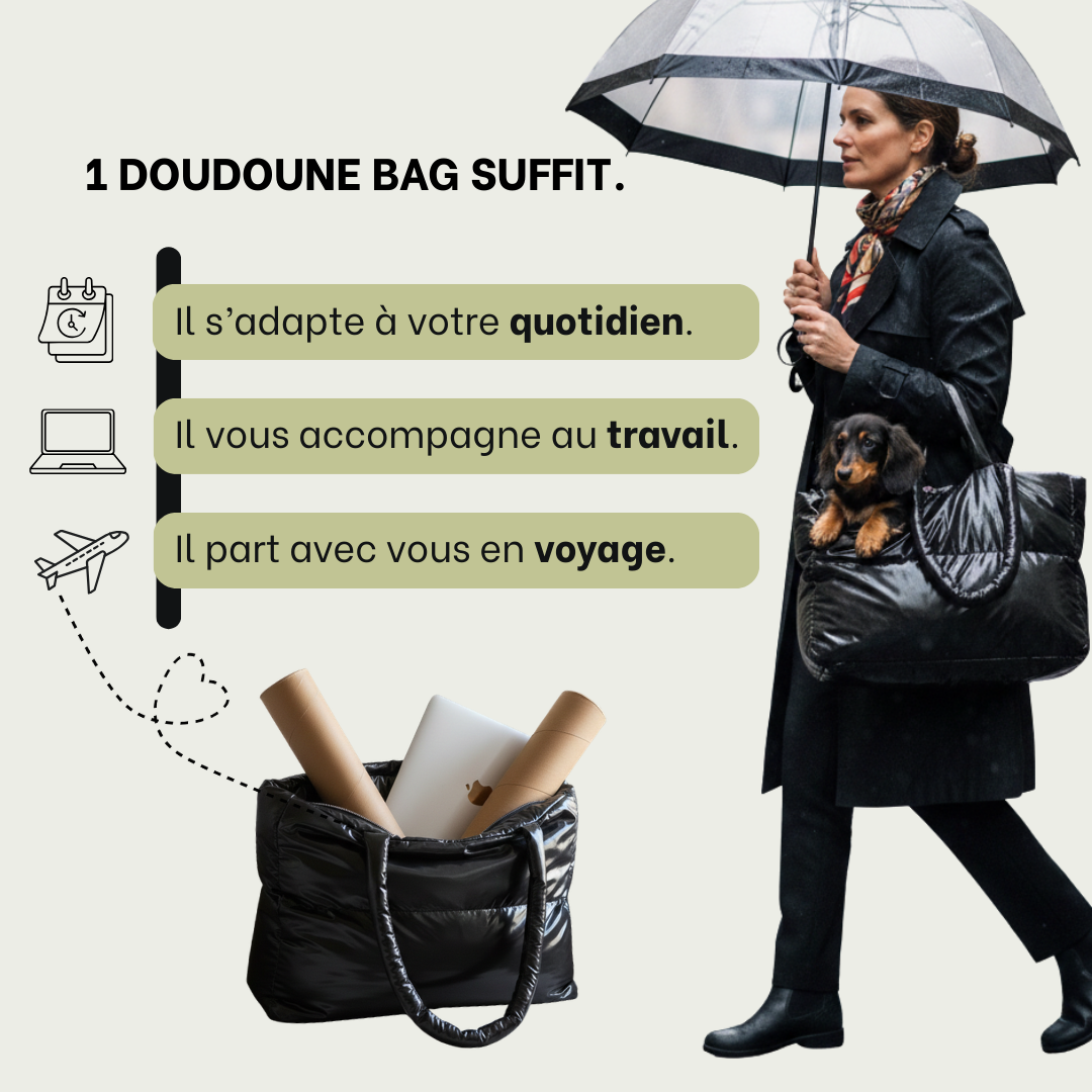 Doudoune Bag, LE sac qui remplace tous vos autres sacs